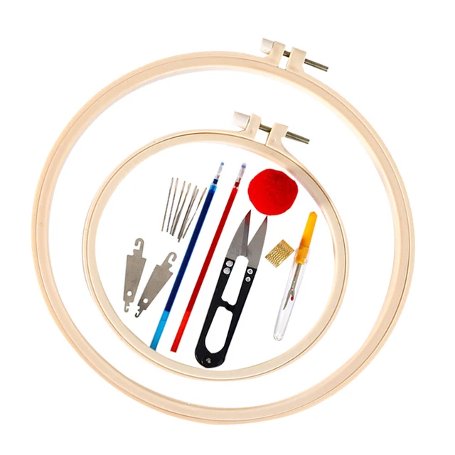 Kits de bordado a mano kit de hilo de bordado círculo de bordado