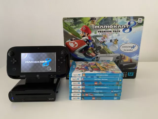 Nintendo Wii U Black Premium Pack 32GB New Super Mario Bros New