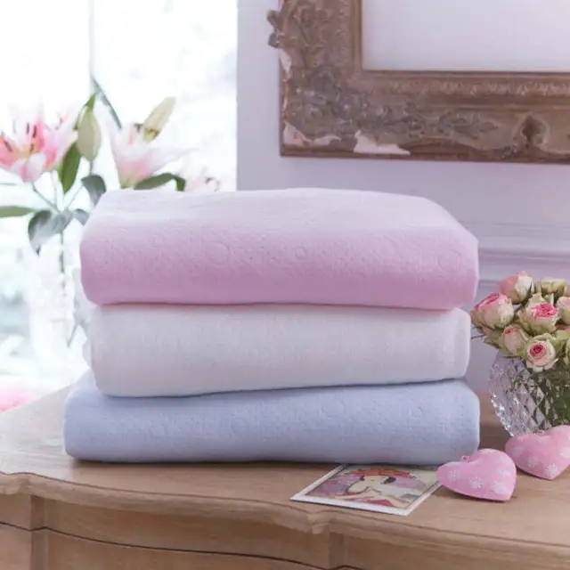 Clair de Lune Cotton Candy Blanket Soft Baby Plush Blankets Twin Set 70 x 90 cm