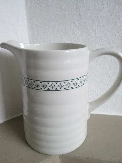 Ikea Milchkrug Saftkrug Wasserkrug Kanne Krug 1,75 L Keramik groß 18 cm weiß 3