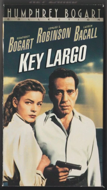 KEY LARGO VHS 2000 (1948) B&W Humphrey Bogart Lauren Bacall Edward ...