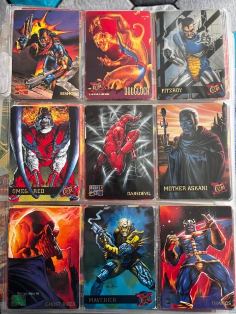 X-Men Fleer Ultra ‘95 Chase Trading 9 Card Set Marvel Fleer 1995