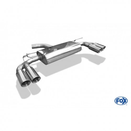 Fox Rennsportanlage 2X 2X80Mm Typ 25 Für Seat Leon Typ 5F Sc