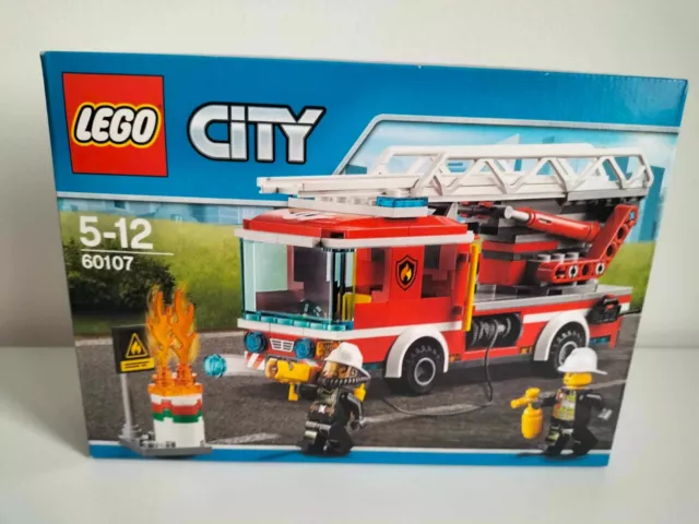 Lego City 60107 Fire Ladder Truck Le camion de pompiers avec échelle - Neuf New