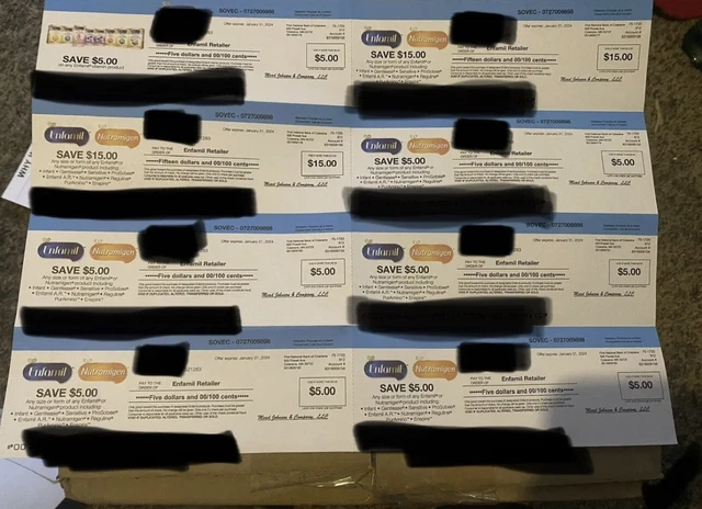 Enfamil Baby Formula Coupons Checks ($60 Value Exp (01/31/24)