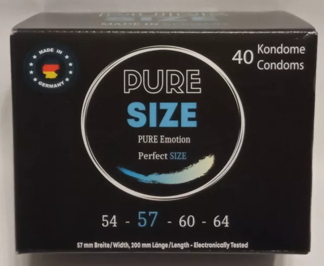 1000 Kondome XL Original Pure Size, 57 mm, Made in Germany Condome SICO Mysize