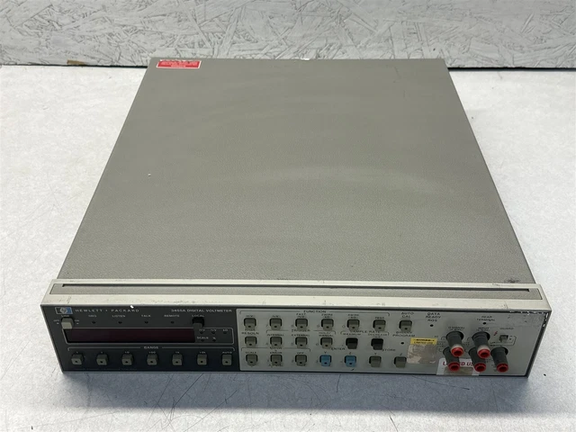 Hp Agilent 3455A Digital Voltmeter W/ Power Cord 17391