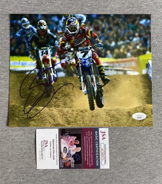 MOTOCROSS RACING JAMES BUBBA STEWART AUTOGRAPH 8x10 PHOTO YAMAHA JSA AC00975 MOTOCROSS RACING JAMES BUBBA STEWART AUTOGRAPH 8x10 PHOTO YAMAHA JSA AC00975