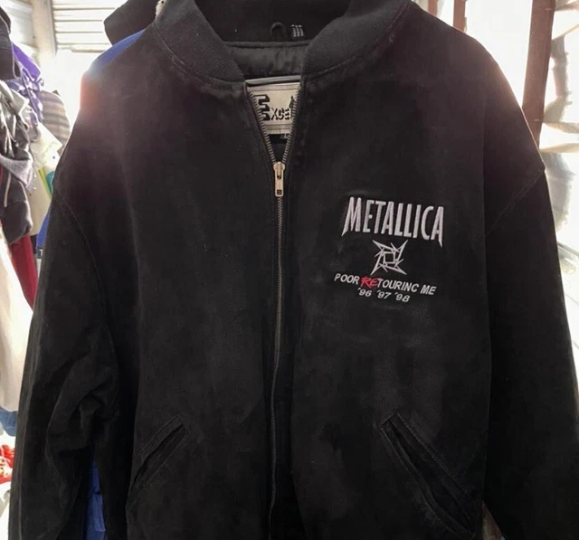 VTG 1996-97 Metallica Poor Touring Me Suede Jacket Men’s Size L Read Description
