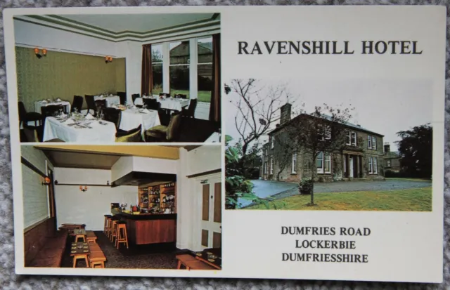 1970's Ravenshill Hotel Lockerbie Colour Unused Postcard Dumfriesshire Scotland