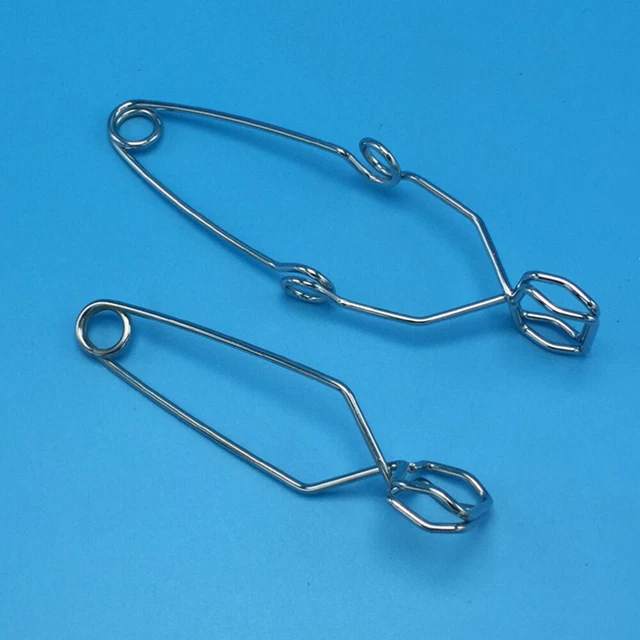 Flask Clamp Test Tube Clip Spring Iron Test Tube Clamp Steel Test Tube