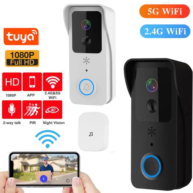 Tuya Video Türklingel mit Kamera 1080P HD WLAN 5G Nachtsicht Funk Ring Doorbell