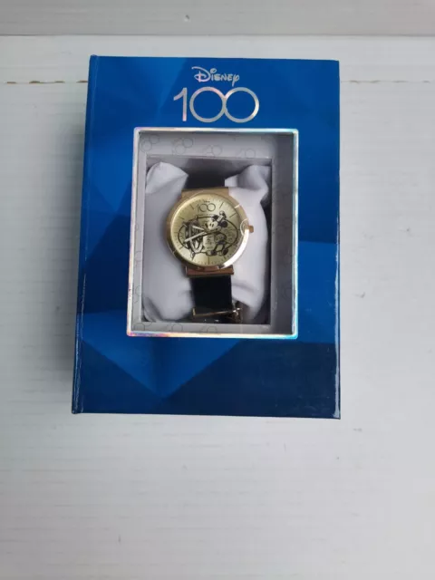 Disney 100 Anniversary Mickey Mouse Steamboat Willie Watch Collector Unisex