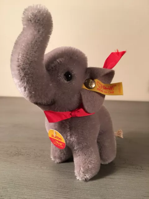 Top: Steiff Elefant Elefäntle Jumbo - Ladenneu Mit Knopf Fahne Schild