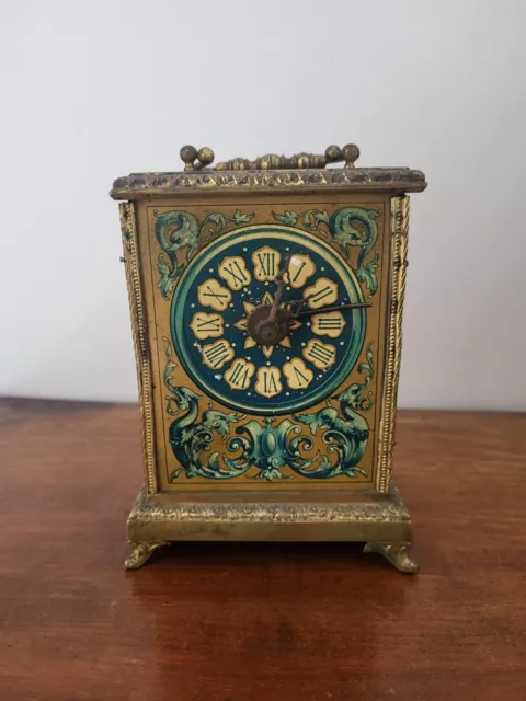 Ancienne Pendule Pendulette Horloge de bureau - metal - 1850-1900