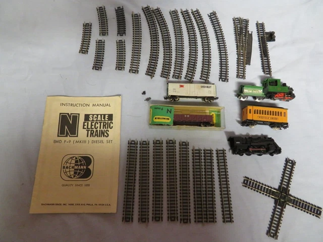 Bachmann Emd F-9 (Mk111) Diesel Set W/Instruction Manual Track Trains & Engine Bachmann Emd F-9 (Mk111) Diesel Set W/Instruction Manual Track Trains & Engine