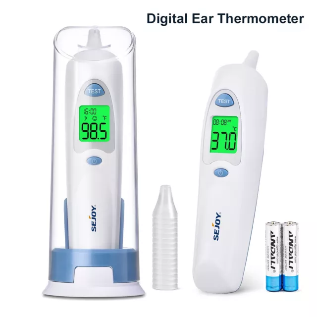 Thermomètre de fièvre Thermomètre frontal infrarouge sans contact pour  bébés adultes, Thermomètre numérique 2 en 1 avec lecture immédiate, Alarme  de fièvre, Lcd Dis