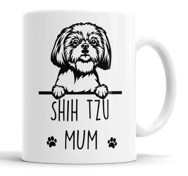 Shiz Tzu Mug Mum Mug Pet Cup Present Shiz Tzu Dog Mum Friend Gift Mug