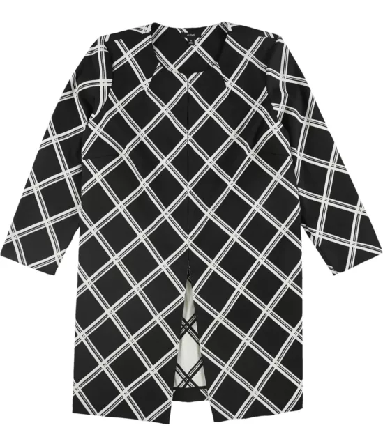ALFANI WOMENS PLAID Jacket, Black, Small £8.71 - PicClick UK