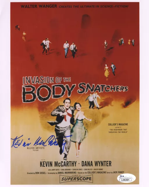 (SSG) Kevin McCarthy Signed 8X10 "Invasion of the Body Snatchers" Photo  JSA COA