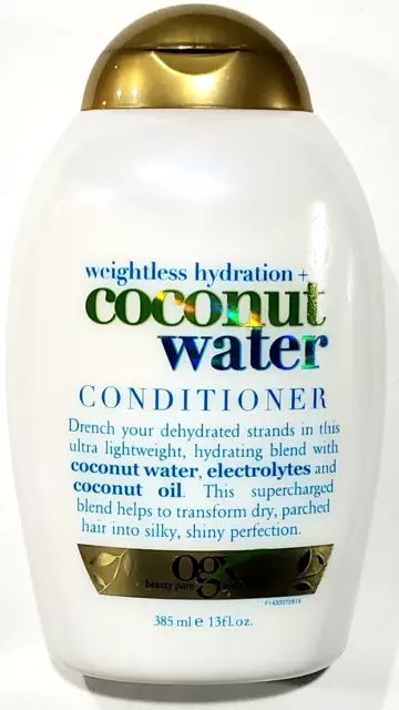 OGX Coconut Water Weightless Hydration Conditioner Electrolytes Oil Blend 13 Oz.