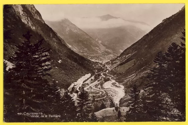 cpa 65 - CAUTERETS (Hautes Pyrénées) VALLÉE de la RAILLIÈRE Pic du CABALIROS