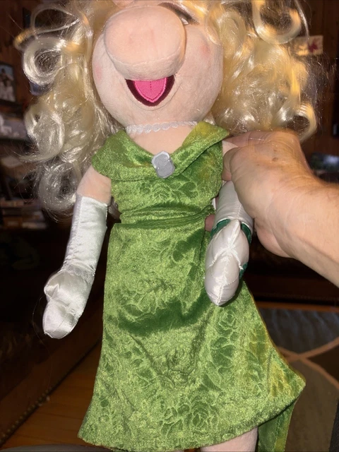 MISS PIGGY PLUSH Doll Muppets Black Mini Dress Leopard Gloves Applause 12  in $29.99 - PicClick