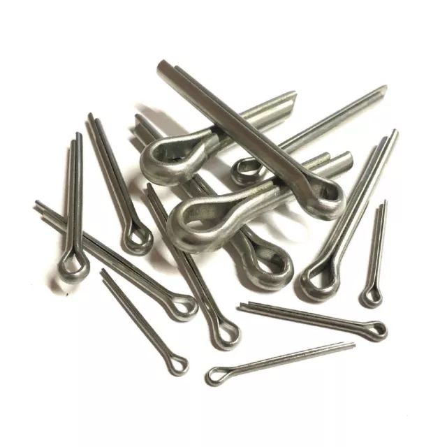 Cotter Split Pins Imperial Steel Retaining Pins Bright Zinc Plated All Sizes