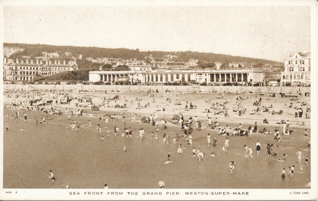 PC07179 Sea Front from the Grand Pier. Weston Super Mare. Tuck