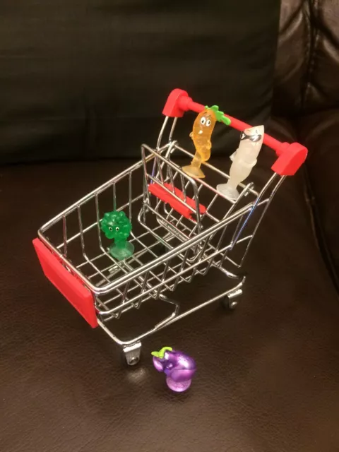 Coles Little Shop Mini Collectables - All 4 Rares Stikeez 1St Ed & Mini Trolley