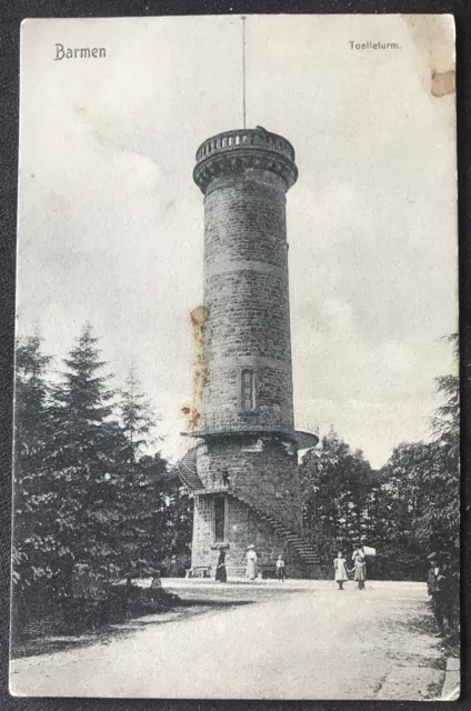 sehr alte PK „Toelleturm“ Barmen - Wuppertal 42103 - von 1906 d. Verlag Biegel