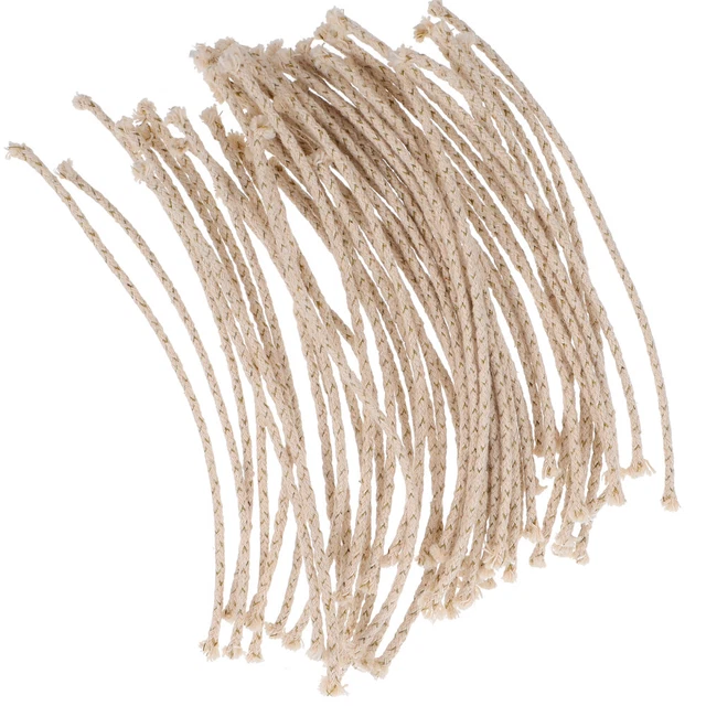 50 PCS COTTON Core Fiberglass Wick Antique Oil Lamp Kerosene Lamps