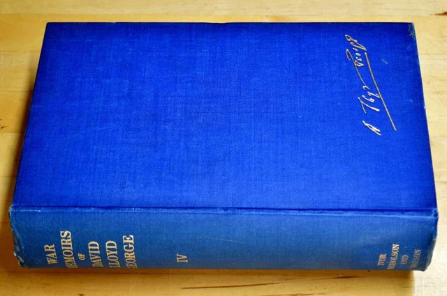 WAR MEMORIES OF David lloyd George [VOLUME IV], David lloyd George ...