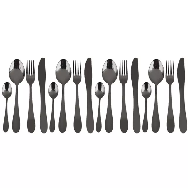 4Set 16Pcs Dinnerware Set 304 Stainless Steel Cutlery Set Knife Fork Spoon8072