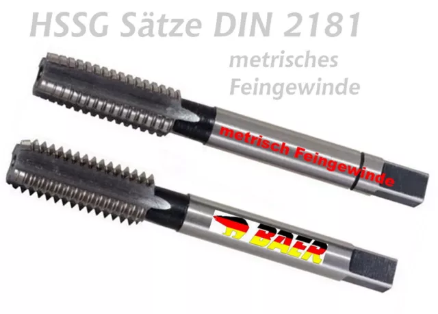 Gewindebohrer BAER Handgewindebohrer M3 - M30 Feingewinde Gewinde Bohrer Set