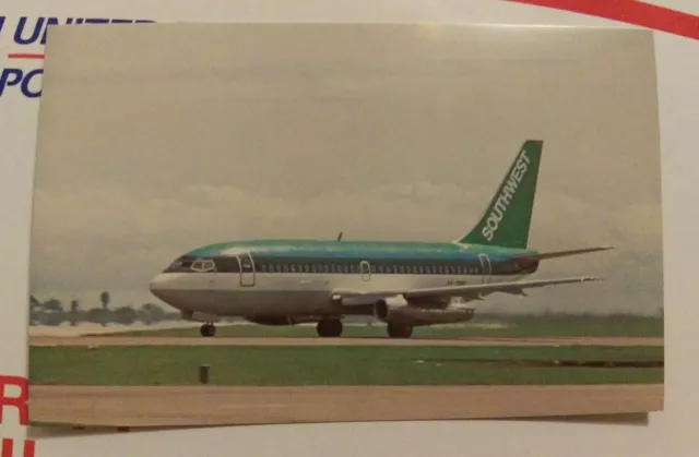 Southwest Airlines Aer Lingus Leased Aircraft Unposted Postcard