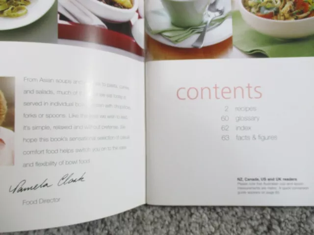 Australian Womens Weekly AWW Bowl Food Mini Cookbook Recipes 3