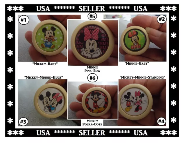 Minnie Mouse Dresser Knobs Mickey Mouse Dresser Knobs DISNEY Dresser Pull Knobs