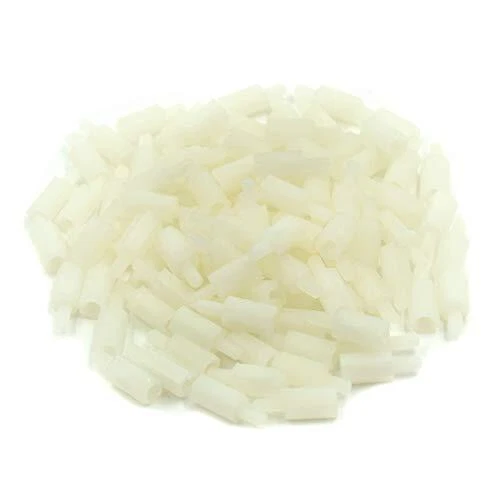 100pcs M3 X 10mm + 6mm Male To Female Thread Nylon Plastic Hexagon Standoff Spac