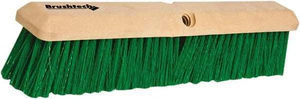 PRO-SOURCE 24" General Purpose Polypropylene Push Broom 3" Bristle Length, Pl...