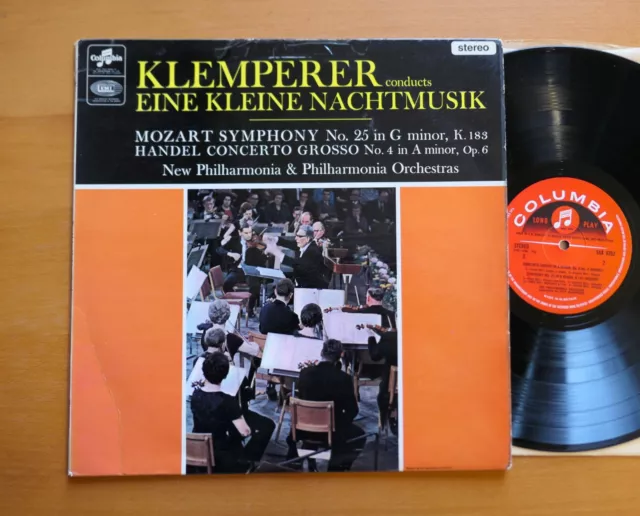 SAX 5252 ED1 Klemperer Conducts Eine Kleine Nachtmusik Columbia 1st Red Semi LP