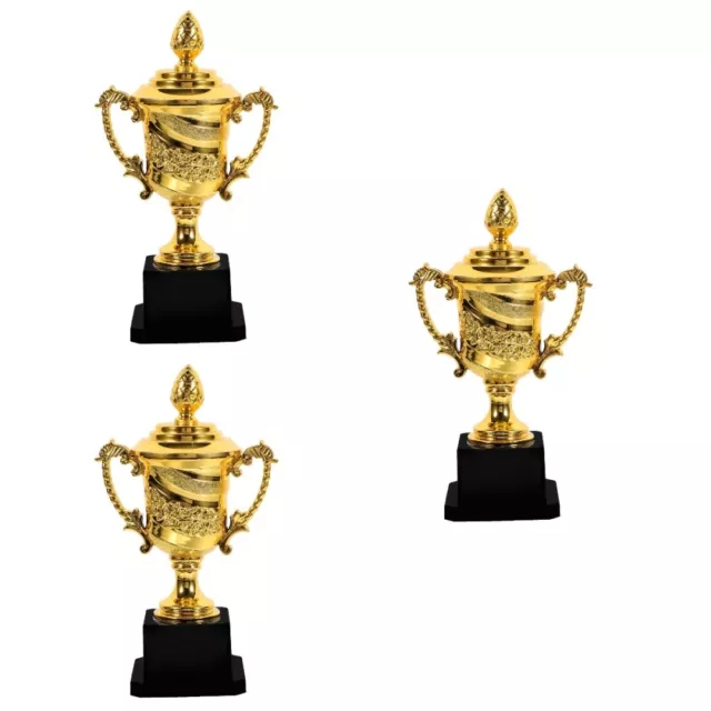 3pcs Trophy Cup Winning Prize Trophy First Place Winner Award Trophy pour