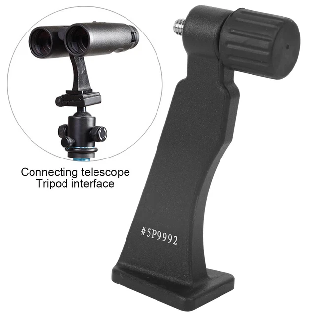 Binoculares adaptador telescópico adaptador de tornillo de 1/4 de pulgada negro duradero Datyson soporte caliente