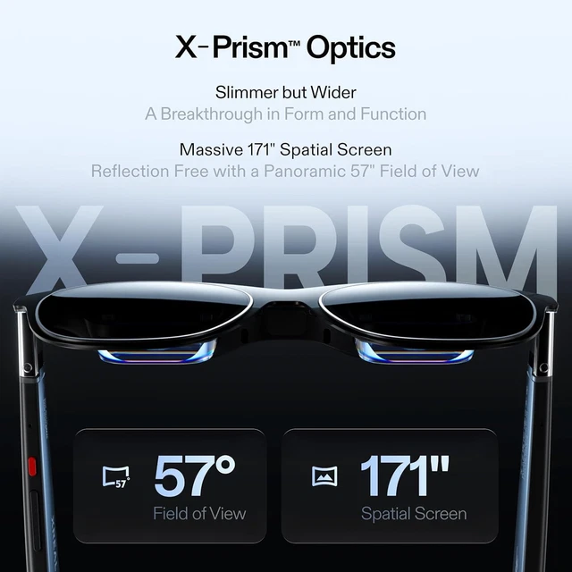 XREAL One Pro AR Lunettes de réalité augmentée avec puce X1, 3DoF