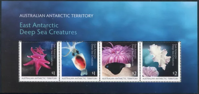 2017 AAT Stamps - East Antartic Deep Sea Creatures - Minisheet - MUH