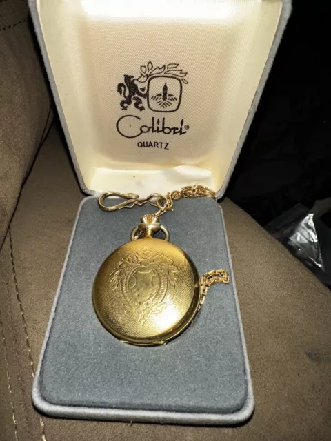 Colibri pocket watch on sale 17 jewels gold