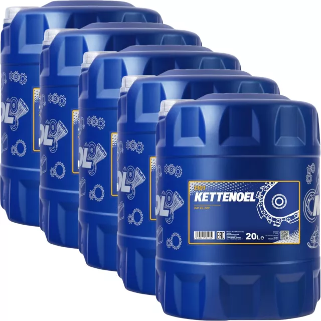 5x 20 LITER KETTENHAFTÖL KETTENÖL MINERALISCH KETTENSÄGE MOTORSÄGE