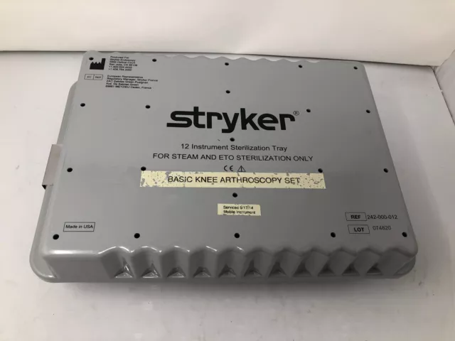Stryker 12 Instrument Sterilization Tray 242-000-012