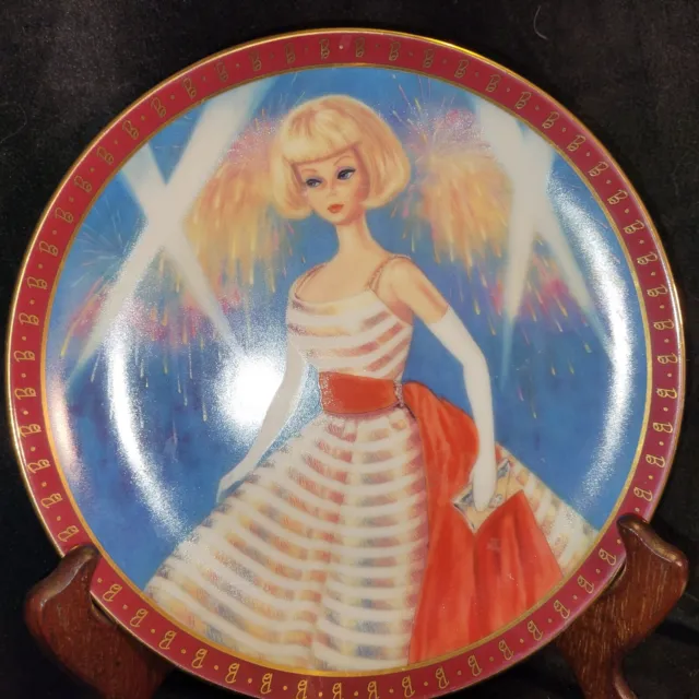 Danbury Mint Barbie Collector Plate "Holiday Dance" Plate #G-398~8"