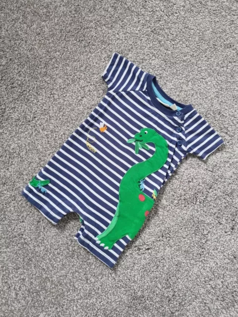 Baby Boys Jojo Maman Bebe Romper Outfit 3-6 Months Dinosaurs Blue striped p